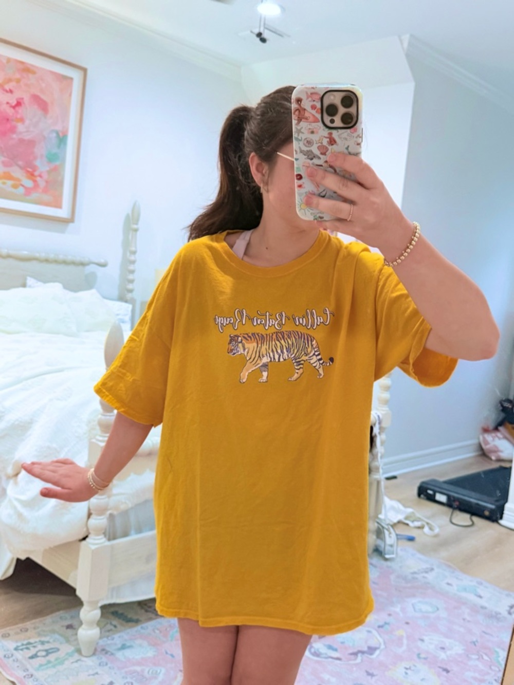 Yellow LSU Tiger Graphic Tee